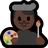 Man Artist: Dark Skin Tone
