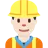 Man Construction Worker: Light Skin Tone
