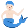 Merman: Light Skin Tone Emoji 🧜🏻‍♂️ image - Twitter / X (Twemoji) style