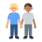 Men Holding Hands: Medium-Light Skin Tone, Medium Skin Tone