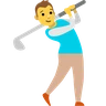 Man Golfing Emoji 🏌️‍♂️ image - Skype style