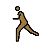 Man Running: Medium-Dark Skin Tone Emoji 🏃🏾‍♂️ image - OpenMoji style