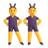 Men With Bunny Ears Emoji 👯‍♂️ image - Microsoft 3D Fluent style