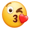 Emoji Face Throwing a Kiss 😘 image - Huawei Harmony OS style
