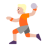 Person Playing Handball: Medium-Light Skin Tone Emoji 🤾🏼 image - Microsoft Classic 2D style