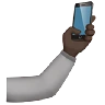 Selfie: Dark Skin Tone Emoji 🤳🏿 image - Apple style