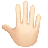 Raised Back Of Hand: Light Skin Tone