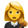 Woman Judge Emoji 👩‍⚖️ image - Apple style