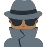 Man Detective: Medium-Dark Skin Tone Emoji 🕵🏾‍♂️ image - Twitter / X (Twemoji) style