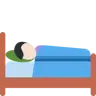 Person In Bed: Light Skin Tone Emoji 🛌🏻 image - Twitter / X (Twemoji) style