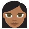 Woman: Medium-Dark Skin Tone Emoji 👩🏾 image - EmojiTwo style