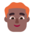 Man: Medium-Dark Skin Tone, Red Hair
