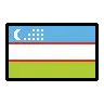 Flag: Uzbekistan Emoji 🇺🇿 image - OpenMoji style