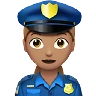 Woman Police Officer: Medium Skin Tone Emoji 👮🏽‍♀️ image - Apple style