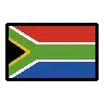 Flag: South Africa Emoji 🇿🇦 image - OpenMoji style