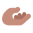 Palm Up Hand: Medium Skin Tone