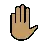 Raised Hand: Medium Skin Tone