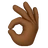 Ok Hand: Medium-Dark Skin Tone
