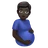 Pregnant Man: Dark Skin Tone