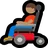 Man In Motorized Wheelchair: Medium Skin Tone