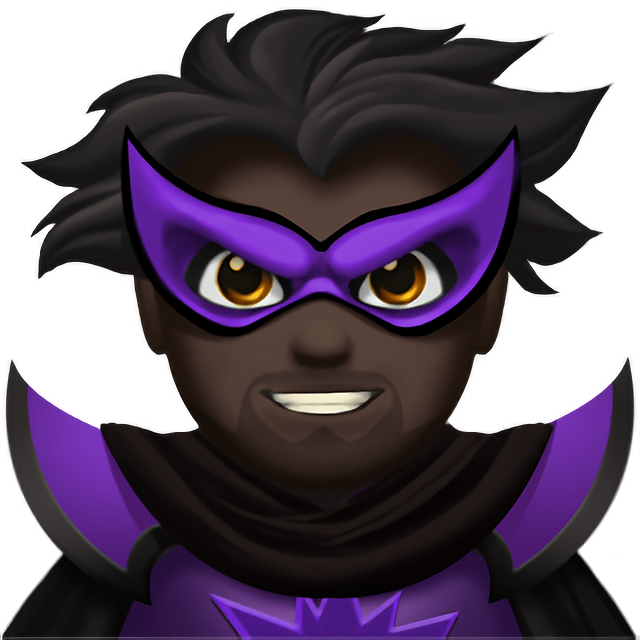 Man Supervillain: Dark Skin Tone