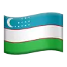 Flag: Uzbekistan Emoji 🇺🇿 image - Apple style
