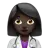 Woman Health Worker: Dark Skin Tone