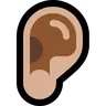 Ear: Medium-Light Skin Tone Emoji 👂🏼 image - Microsoft Windows 10 Segoe UI Emoji style
