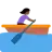 Woman Rowing Boat: Dark Skin Tone