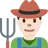 Man Farmer: Light Skin Tone