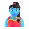 Woman Genie Emoji 🧞‍♀️ image - Microsoft 3D Fluent style