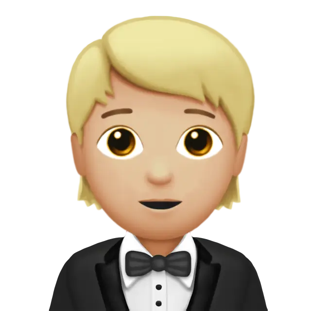 Person In Tuxedo: Medium-Light Skin Tone