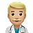 Man Health Worker: Medium-Light Skin Tone