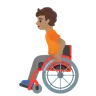 Person In Manual Wheelchair: Medium Skin Tone Emoji 🧑🏽‍🦽 image - Google Noto Color style