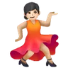 Woman Dancing: Light Skin Tone Emoji 💃🏻 image - Samsung style