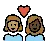 Couple With Heart: Woman, Woman, Medium Skin Tone, Dark Skin Tone