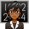 Teacher: Medium-Dark Skin Tone Emoji 🧑🏾‍🏫 image - Emojidex style