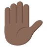 Raised Hand: Dark Skin Tone Emoji ✋🏿 image - EmojiTwo style