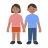 Woman And Man Holding Hands: Medium Skin Tone, Medium-Dark Skin Tone