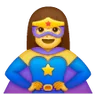 Woman Superhero Emoji 🦸‍♀️ image - Samsung style