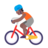 Person Biking: Medium-Dark Skin Tone