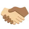 Handshake: Medium-Light Skin Tone, Medium-Dark Skin Tone Emoji 🫱🏼‍🫲🏾 image - Twitter / X (Twemoji) style