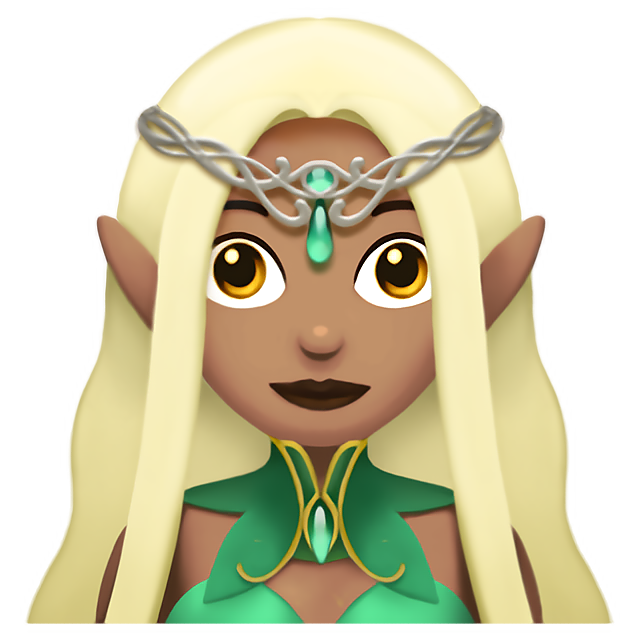 Woman Elf: Medium Skin Tone