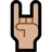Sign Of The Horns: Medium-Light Skin Tone