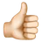 Thumbs Up: Light Skin Tone
