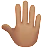 Raised Back Of Hand: Medium Skin Tone