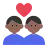 Couple With Heart: Man, Man, Medium-Dark Skin Tone