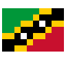 Flag: St. Kitts & Nevis Emoji 🇰🇳 image - SerenityOS style