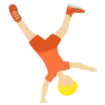 Person Cartwheeling: Medium-Light Skin Tone Emoji 🤸🏼 image - Twitter / X (Twemoji) style