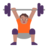Person Lifting Weights: Medium Skin Tone